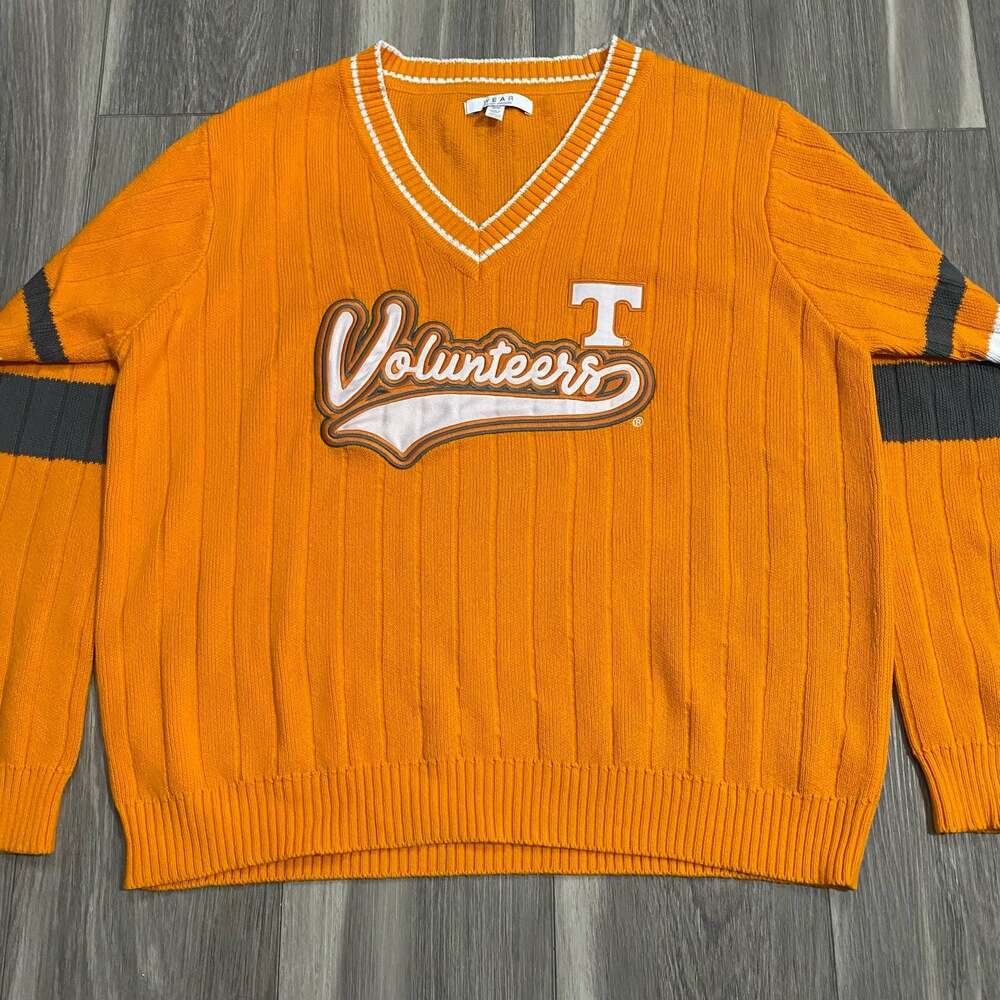 WEAR by Erin Andrews Tennessee Volunteers V-Neck Ribbed Pullover Sweater